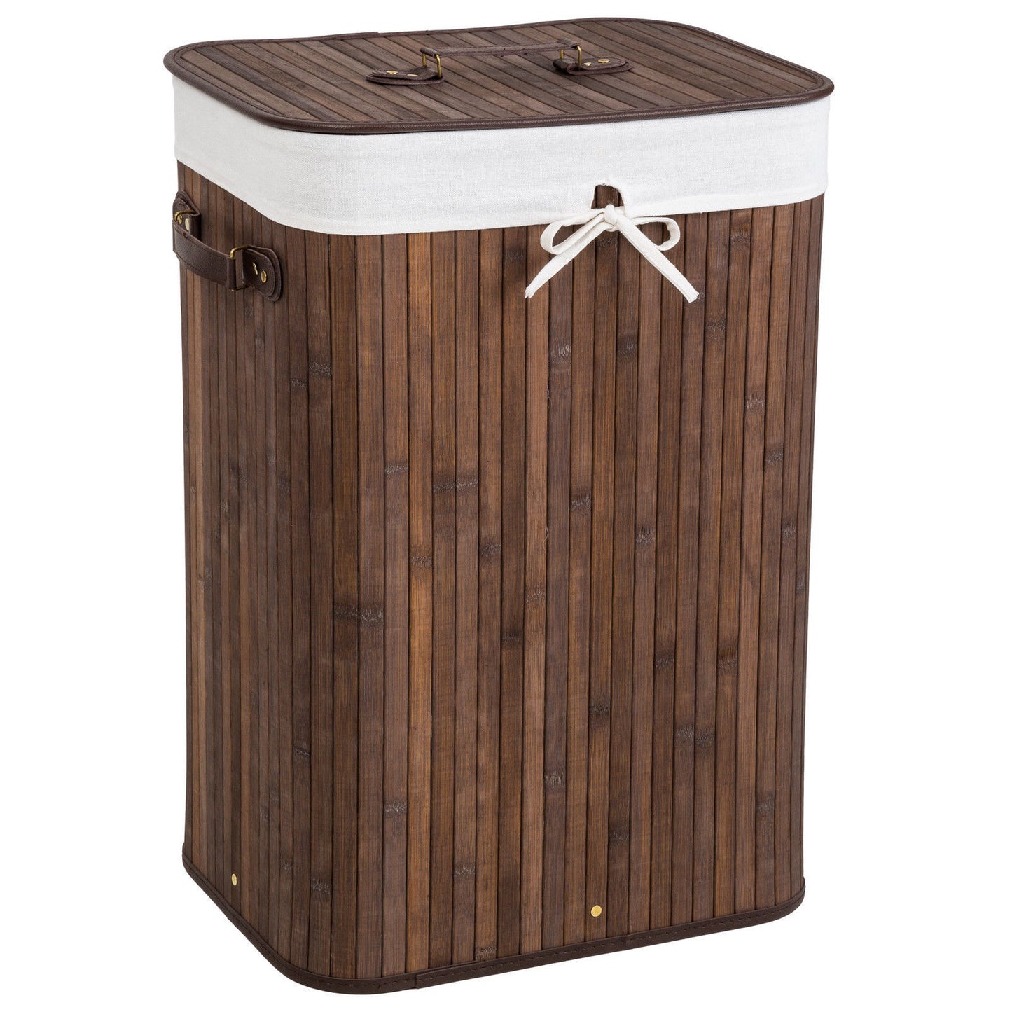 KNOCK DOWN WILLOW HAMPER BROWN