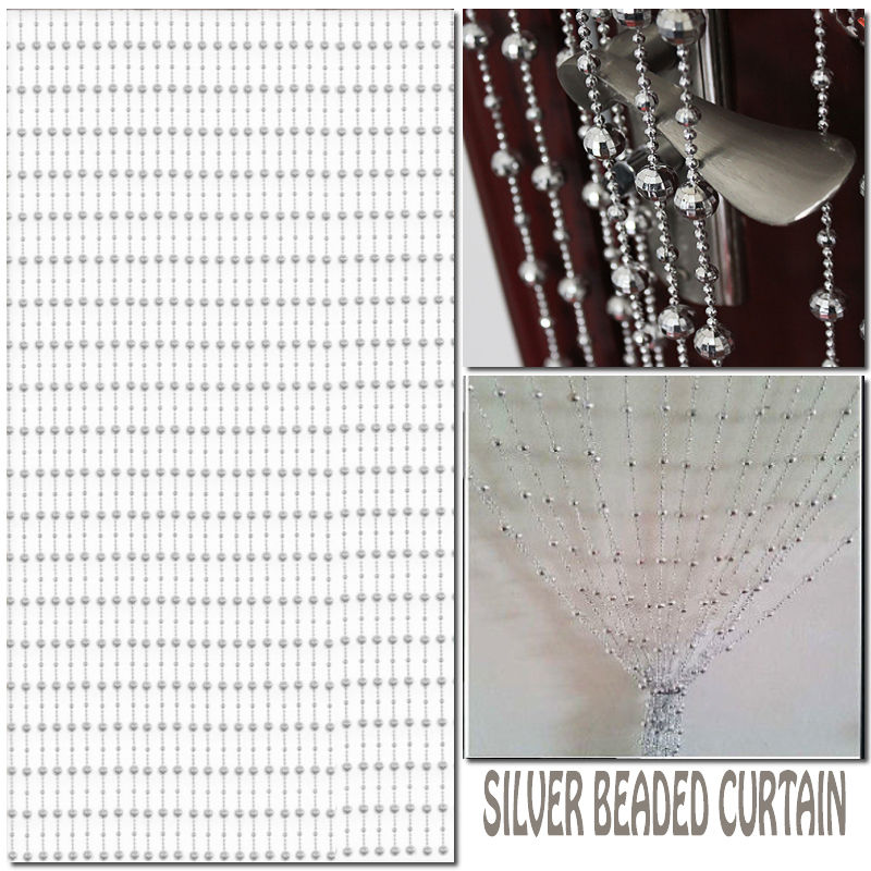 Silver Beaded Curtain