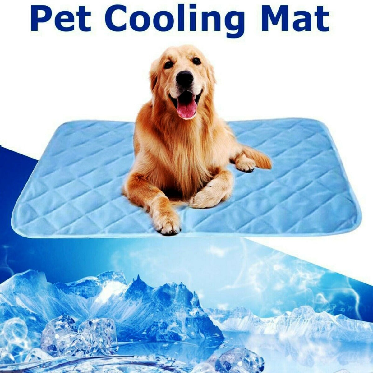 Pet Dog Cat Cool Mat Self Cooling Gel Mat Pad Bed Mattress - (SI-HH1043)