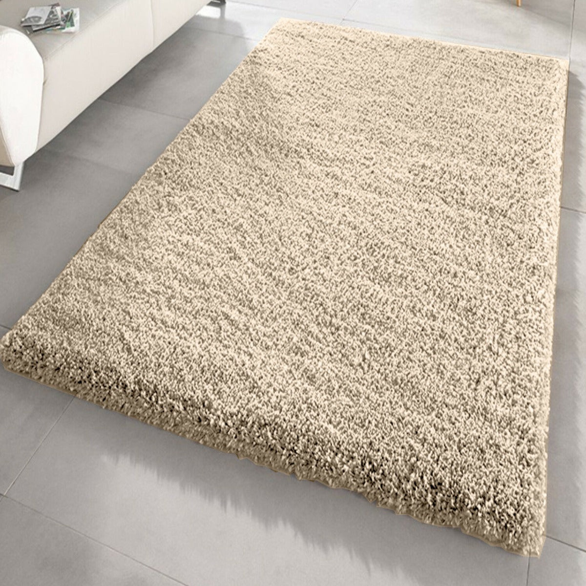 LIGHT BEIGE SHAGGY RUG - 200 X 290cm(SI-SR3126)