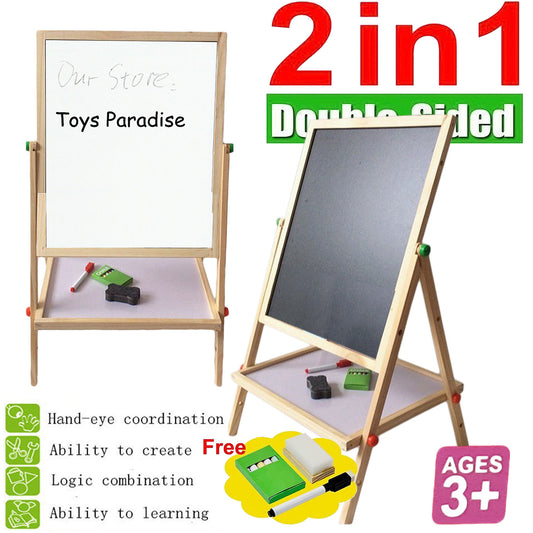 WOODEN EASEL WITH ACCESSORY 100CM
